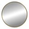 Contemporary Home Living 35.50&#x22; Gold Round Decorative Wall Mirror